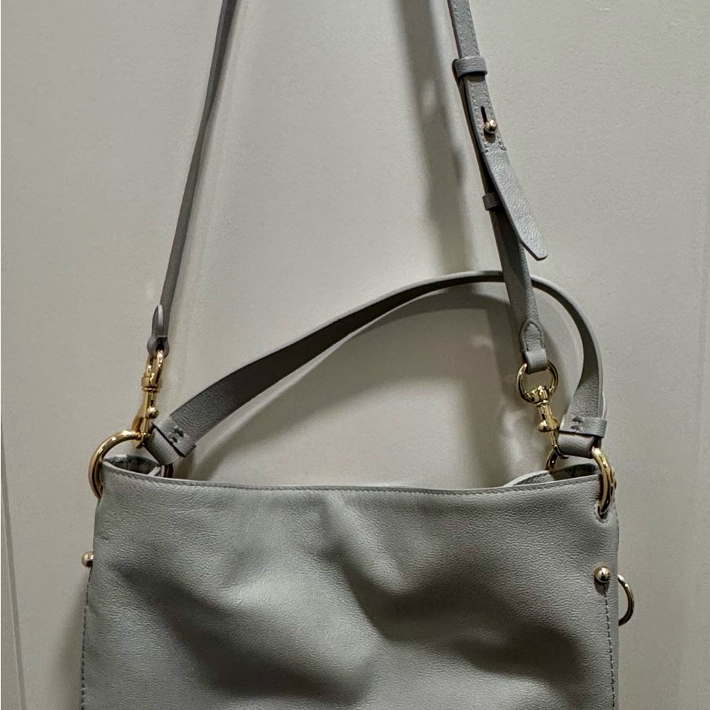 Rebecca Minkoff Gray Crossbody Bag with Gold Hardware